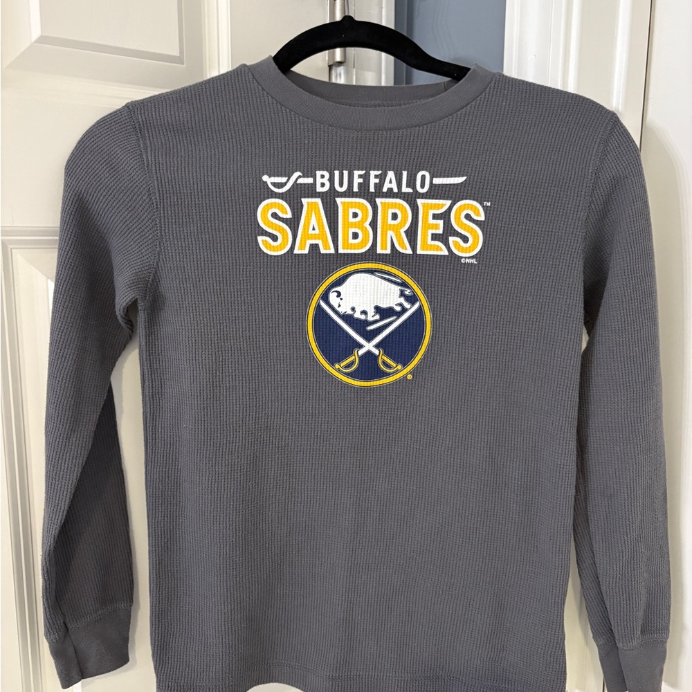 NHL Buffalo Sabres Kids Gray Long Sleeve